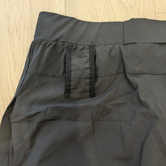 ASRV Sportswear Ultralight 5" high split liner short, black/black, large, mens. - Picture 7 of 8